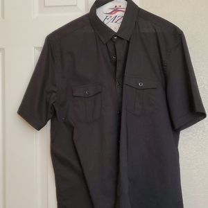 Short sleeve button up.